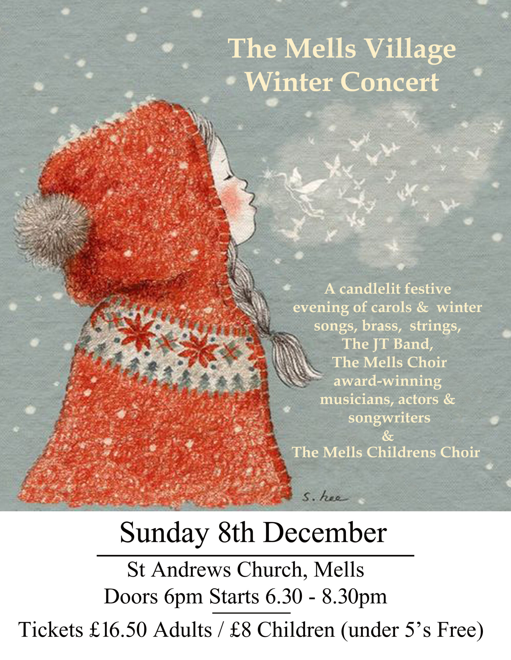 Mells Winter Concert Poster 24 A